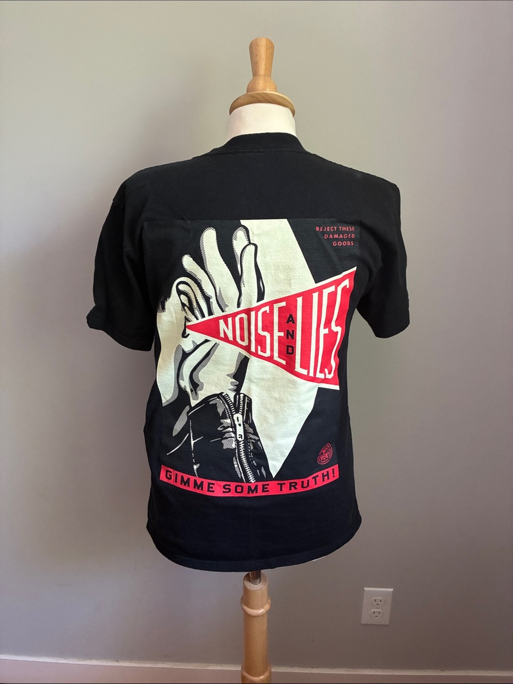 Obey Black Short-Sleeve Logo Tee